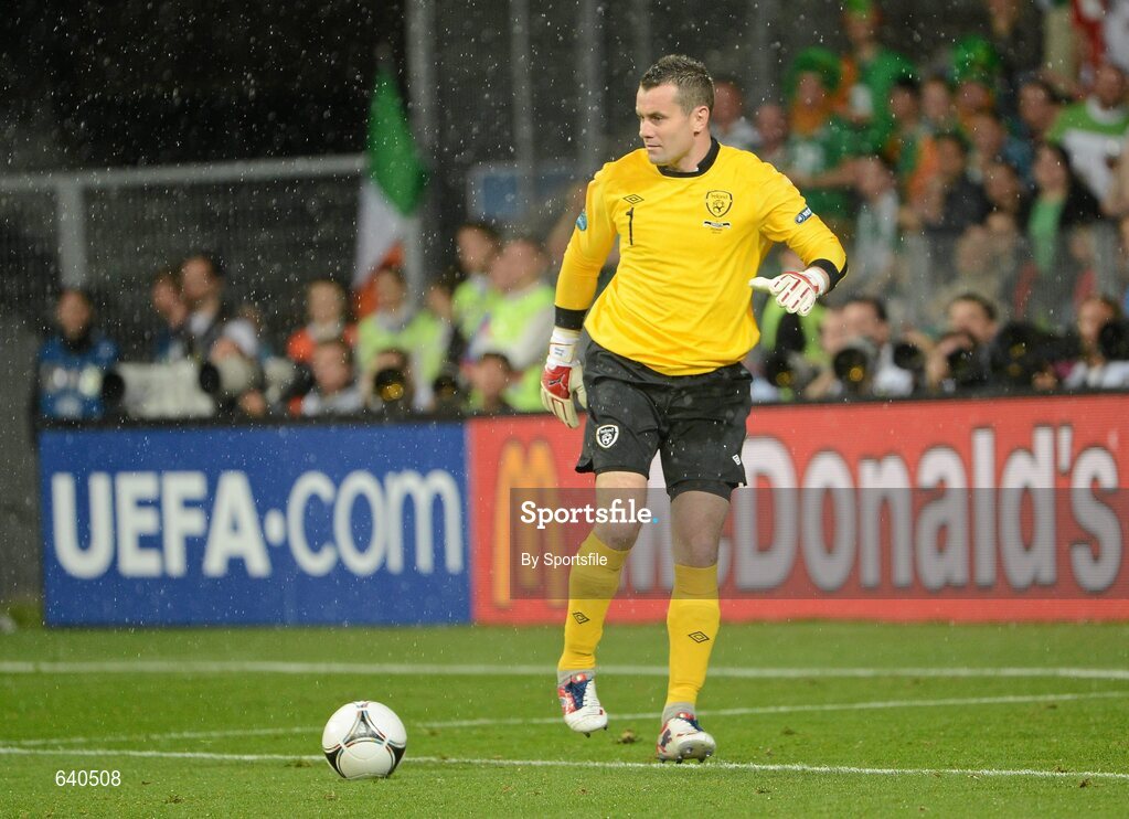 10 June 2012; Shay Given, Republic of Ireland. EURO2012, Group C, Republic of Ireland v Croatia, Municipal Stadium Poznan, Poznan, Poland. Photo by Sportsfile