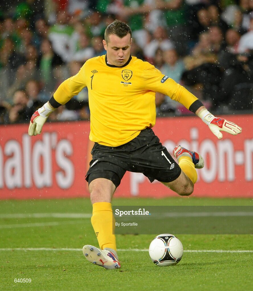 10 June 2012; Shay Given, Republic of Ireland. EURO2012, Group C, Republic of Ireland v Croatia, Municipal Stadium Poznan, Poznan, Poland. Photo by Sportsfile