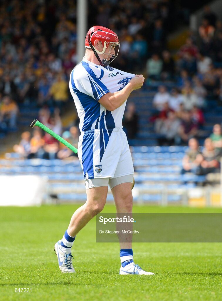 17 June 2012; Eoin Kelly, Waterford, celebrates after scoring his side's first goal from a penalty. Munster GAA Hurling Senior Championship Semi-Final, Clare v Waterford, Semple Stadium, Thurles, Co. Tipperary. Picture credit: Stephen McCarthy / SPORTSFILE