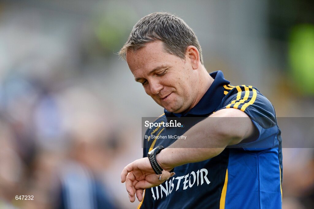17 June 2012; Clare manager Davy Fitzgerald. Munster GAA Hurling Senior Championship Semi-Final, Clare v Waterford, Semple Stadium, Thurles, Co. Tipperary. Picture credit: Stephen McCarthy / SPORTSFILE