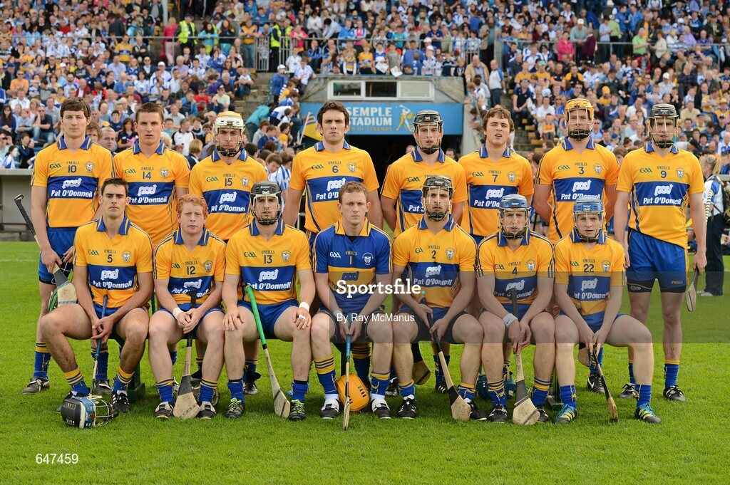 17 June 2012; The Clare team. Munster GAA Hurling Senior Championship Semi-Final, Clare v Waterford, Semple Stadium, Thurles, Co. Tipperary. Picture credit: Ray McManus / SPORTSFILE
