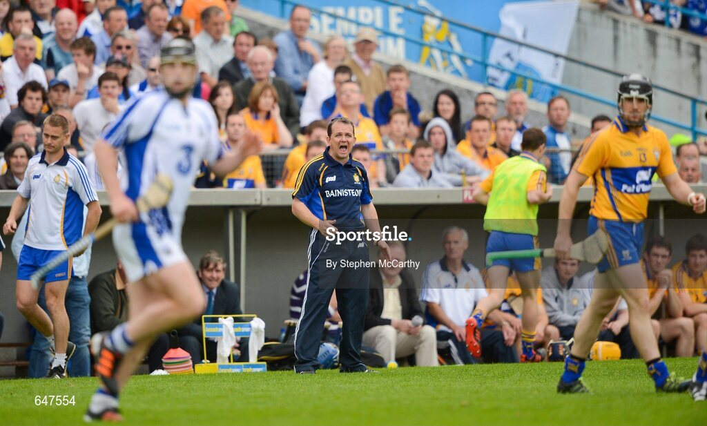 17 June 2012; Clare manager Davy Fitzgerald. Munster GAA Hurling Senior Championship Semi-Final, Clare v Waterford, Semple Stadium, Thurles, Co. Tipperary. Picture credit: Stephen McCarthy / SPORTSFILE