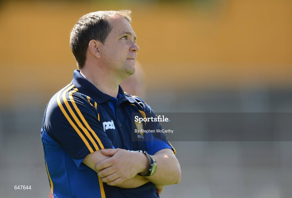 17 June 2012; Clare manager Davy Fitzgerald. Munster GAA Hurling Senior Championship Semi-Final, Clare v Waterford, Semple Stadium, Thurles, Co. Tipperary. Picture credit: Stephen McCarthy / SPORTSFILE