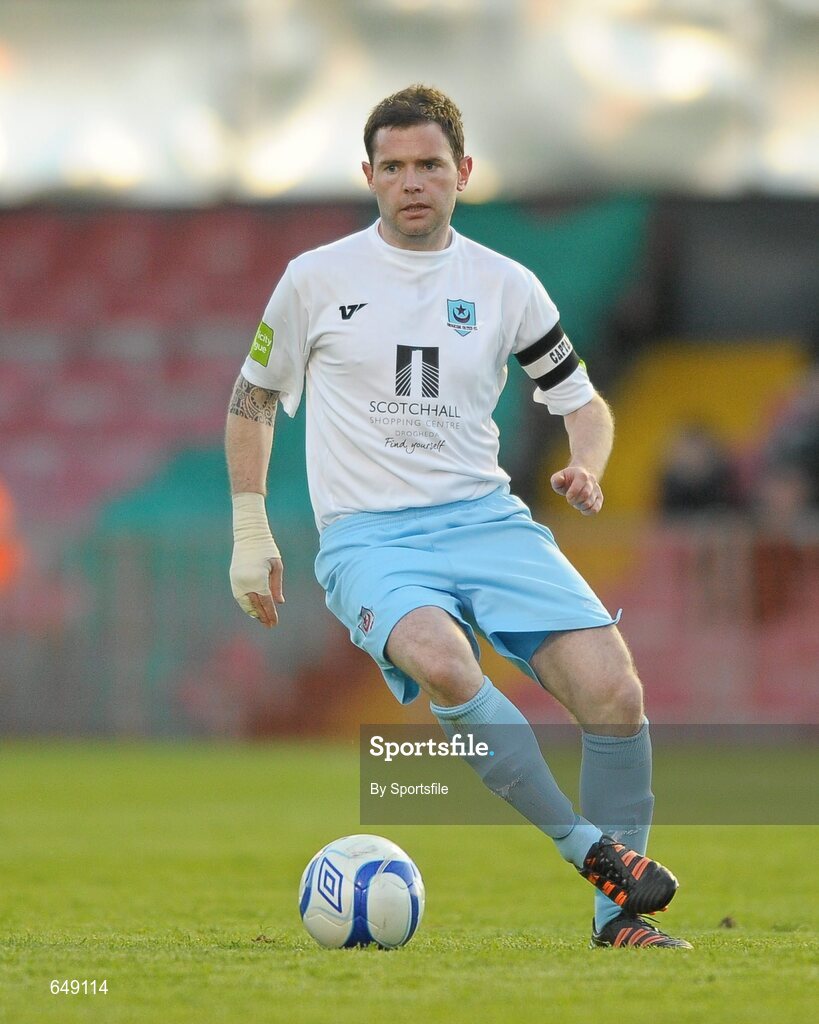 11 March 2011; Alan McNally, Drogheda United. Airtricity League Premier Division, Bohemians v Drogheda United, Dalymount Park, Dublin. Photo by Sportsfile