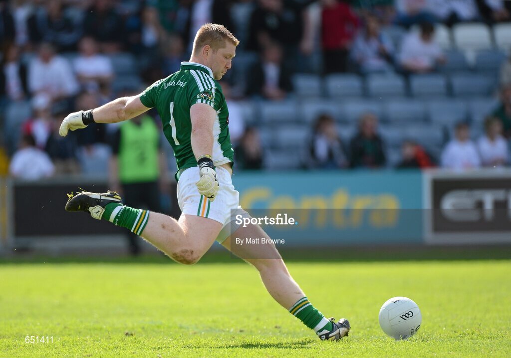 17 June 2012; Alan Mulhall, Offaly. Leinster GAA Football Senior Championship Quarter-Final, Offaly v Kildare, O'Moore Park, Portlaoise, Co. Laois. Picture credit: Matt Browne / SPORTSFILE