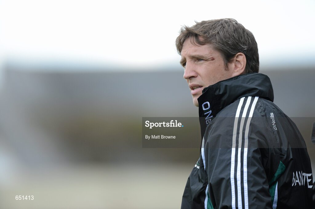 17 June 2012; Kildare manager Kieran McGeeney watches his players in action against Offaly. Leinster GAA Football Senior Championship Quarter-Final, Offaly v Kildare, O'Moore Park, Portlaoise, Co. Laois. Picture credit: Matt Browne / SPORTSFILE