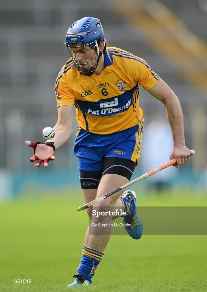 17 June 2012; James McInerney, Clare. Munster GAA Hurling Senior Championship Semi-Final, Clare v Waterford, Semple Stadium, Thurles, Co. Tipperary. Picture credit: Stephen McCarthy / SPORTSFILE