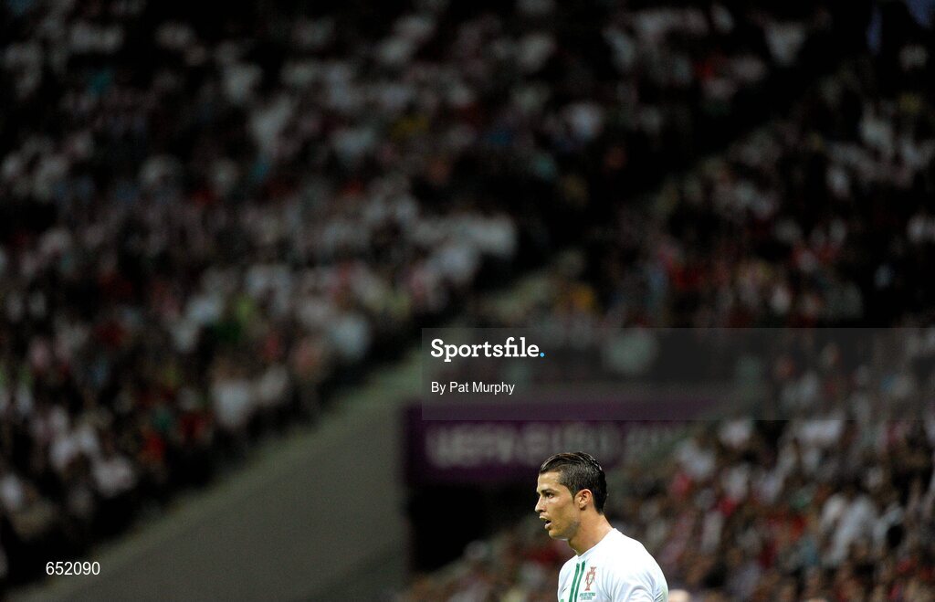 21 June 2012; Cristiano Ronaldo, Portugal. UEFA EURO 2012, Quarter-Final, Czech Republic v Portugal, National Stadium, Warsaw, Poland. Picture credit: Pat Murphy / SPORTSFILE