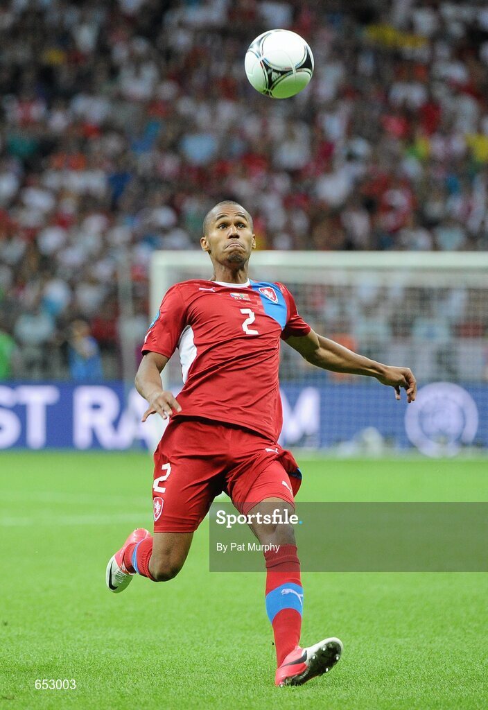 21 June 2012; Theodor Gebre Selassie, Czech Republic. UEFA EURO 2012, Quarter-Final, Czech Republic v Portugal, National Stadium, Warsaw, Poland. Picture credit: Pat Murphy / SPORTSFILE