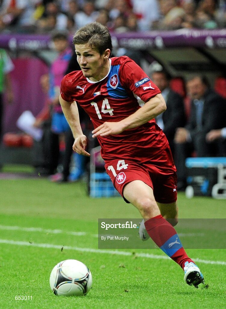21 June 2012; Vaclav Pilar, Czech Republic. UEFA EURO 2012, Quarter-Final, Czech Republic v Portugal, National Stadium, Warsaw, Poland. Picture credit: Pat Murphy / SPORTSFILE