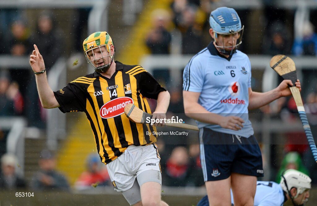 23 June 2012; Richie Power, Kilkenny, celebrates after scoring his side's second goal. Leinster GAA Hurling Senior Championship Semi-Final, Dublin v Kilkenny, O'Moore Park, Portlaoise, Co. Laois. Picture credit: Stephen McCarthy / SPORTSFILE