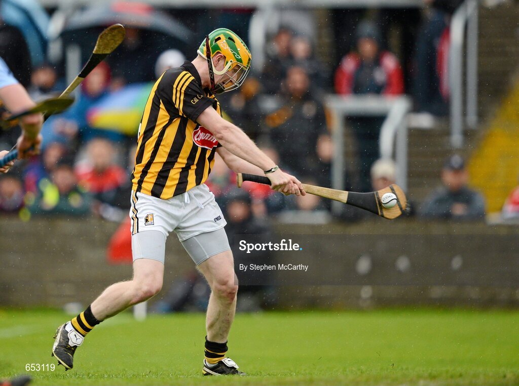 23 June 2012; Richie Power, Kilkenny, shoots to score his side's second goal. Leinster GAA Hurling Senior Championship Semi-Final, Dublin v Kilkenny, O'Moore Park, Portlaoise, Co. Laois. Picture credit: Stephen McCarthy / SPORTSFILE