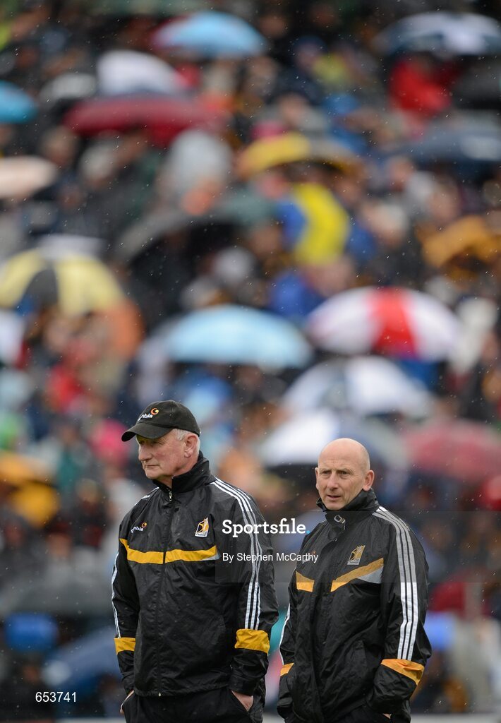 23 June 2012; Kilkenny manager Brian Cody, left, and selector Martin Fogarty. Leinster GAA Hurling Senior Championship Semi-Final, Dublin v Kilkenny, O'Moore Park, Portlaoise, Co. Laois. Picture credit: Stephen McCarthy / SPORTSFILE