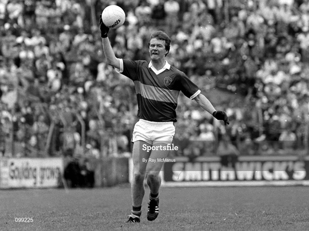 21 July 1985: John Kennedy of Kerry during the Munster Senior Football Championship final match between Kerry and Cork at Páirc Ui Chaoimh in Cork. Photo by Ray McManus/Sportsfile