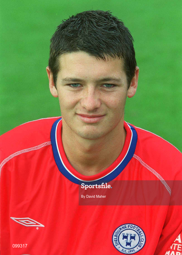 24 August 2002; Wesley Hoolahan during a Shelbourne squad portrait session at Tolka Park in Dublin. Photo by David Maher/Sportsfile