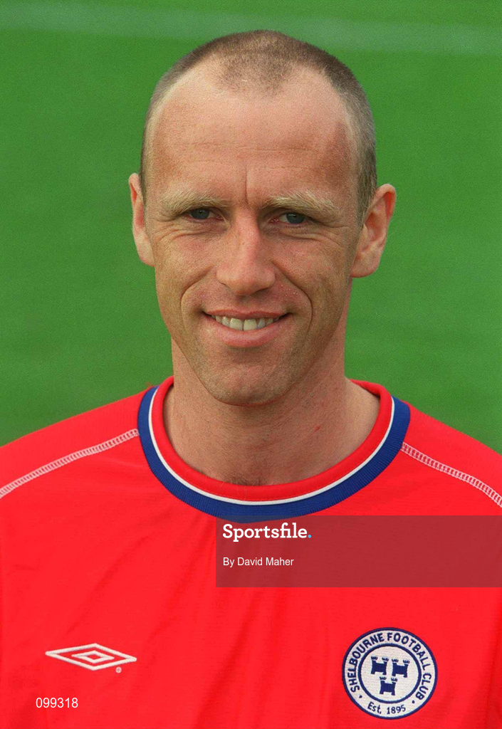 24 August 2002; Tony McCarthy during a Shelbourne squad portrait session at Tolka Park in Dublin. Photo by David Maher/Sportsfile