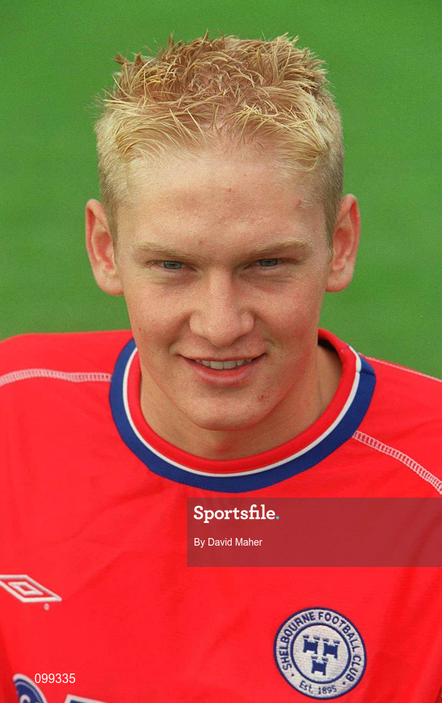 24 August 2002; Clive Ross during a Shelbourne squad portrait session at Tolka Park in Dublin. Photo by David Maher/Sportsfile