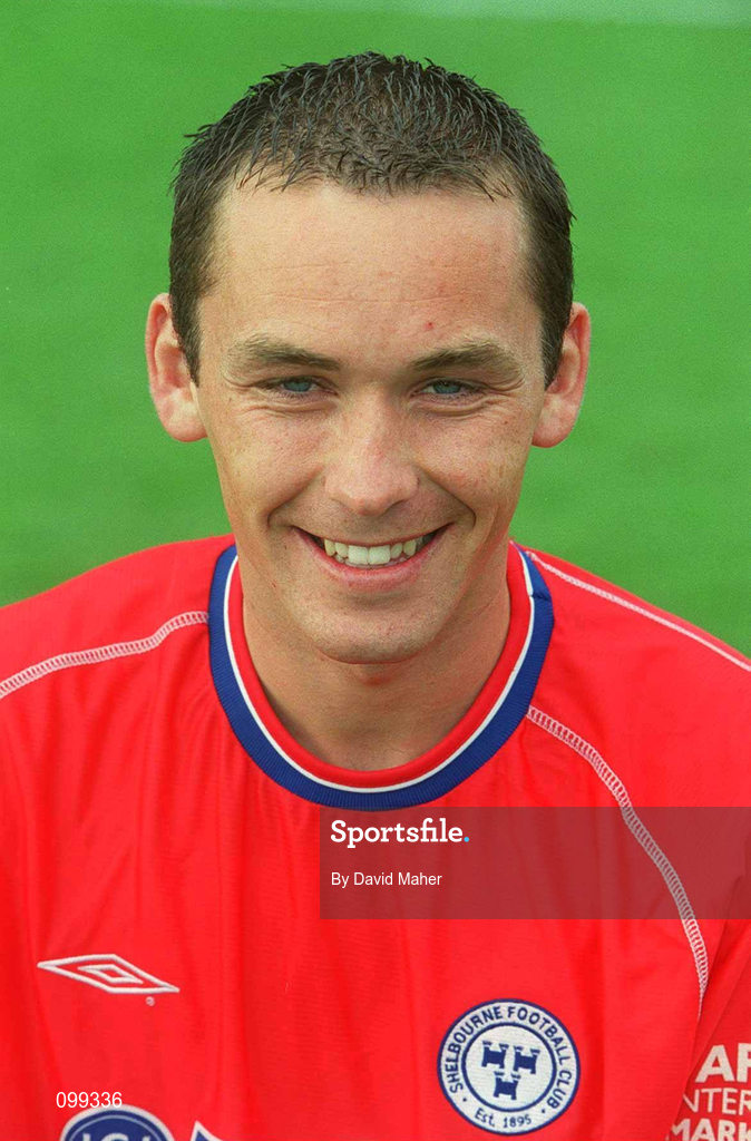 24 August 2002; David Crawley during a Shelbourne squad portrait session at Tolka Park in Dublin. Photo by David Maher/Sportsfile