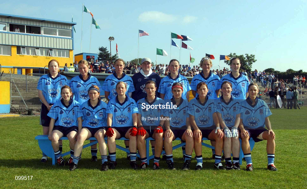 14 September 2002; The Dublin team prior to the All-Ireland Ladies Football Championship semi-final match between Dublin and Mayo at Pearse Park in Longford. Photo by David Maher/Sportsfile