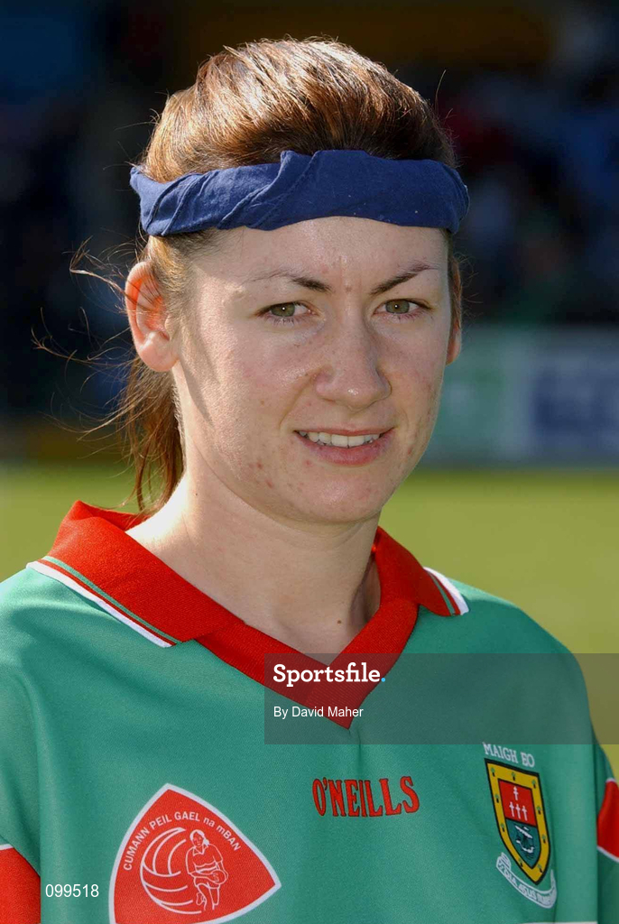 14 September 2002; Christina Heffernan of Mayo prior to the All-Ireland Ladies Football Championship semi-final match between Dublin and Mayo at Pearse Park in Longford. Photo by David Maher/Sportsfile