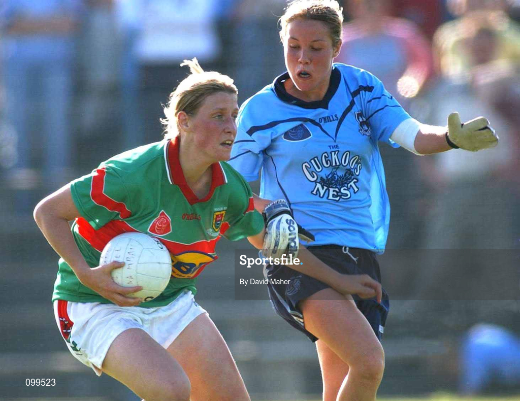14 September 2002; Cora Staunton of Mayo during the All-Ireland Ladies Football Championship semi-final match between Dublin and Mayo at Pearse Park in Longford. Photo by David Maher/Sportsfile