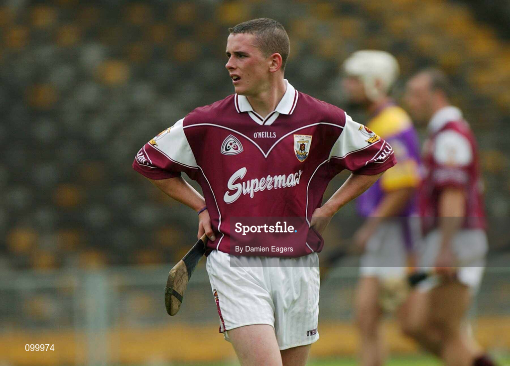 24 August 2002; Kevin Brady of Galway during the All-Ireland U21 Hurling Championship Semi-Final match between Galway and Wexford at Semple Stadium in Thurles, Tipperary. Photo by Damien Eagers/Sportsfile