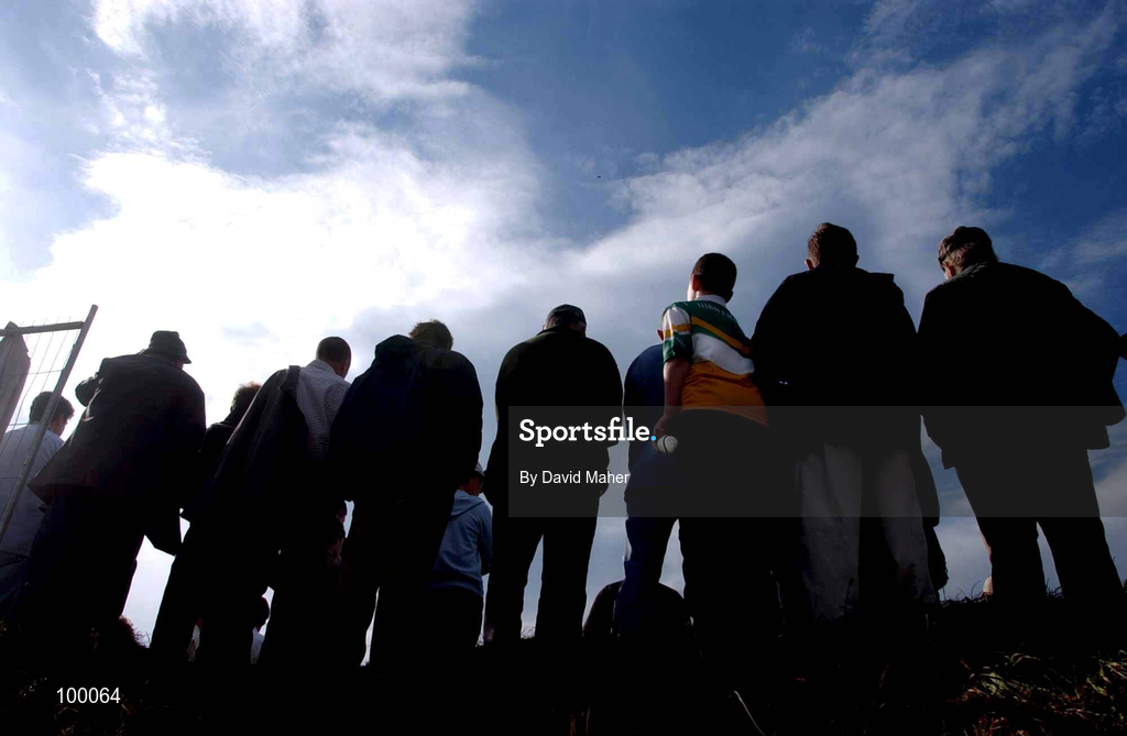 29 September 2002; A section of the crowd watch on during the Offaly County Senior Hurling Final match between Birr and Kilcormac / Kelloughey at St. Brendan's Park in Birr, Offaly. Photo by David Maher/Sportsfile