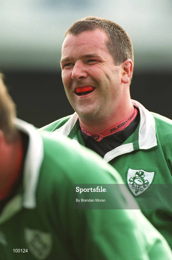 28 September 2002; Anthony Foley of Ireland during the Rugby World Cup 2003 Qualifier match between Ireland and Georgia at Lansdowne Road in Dublin. Photo by Brendan Moran/Sportsfile