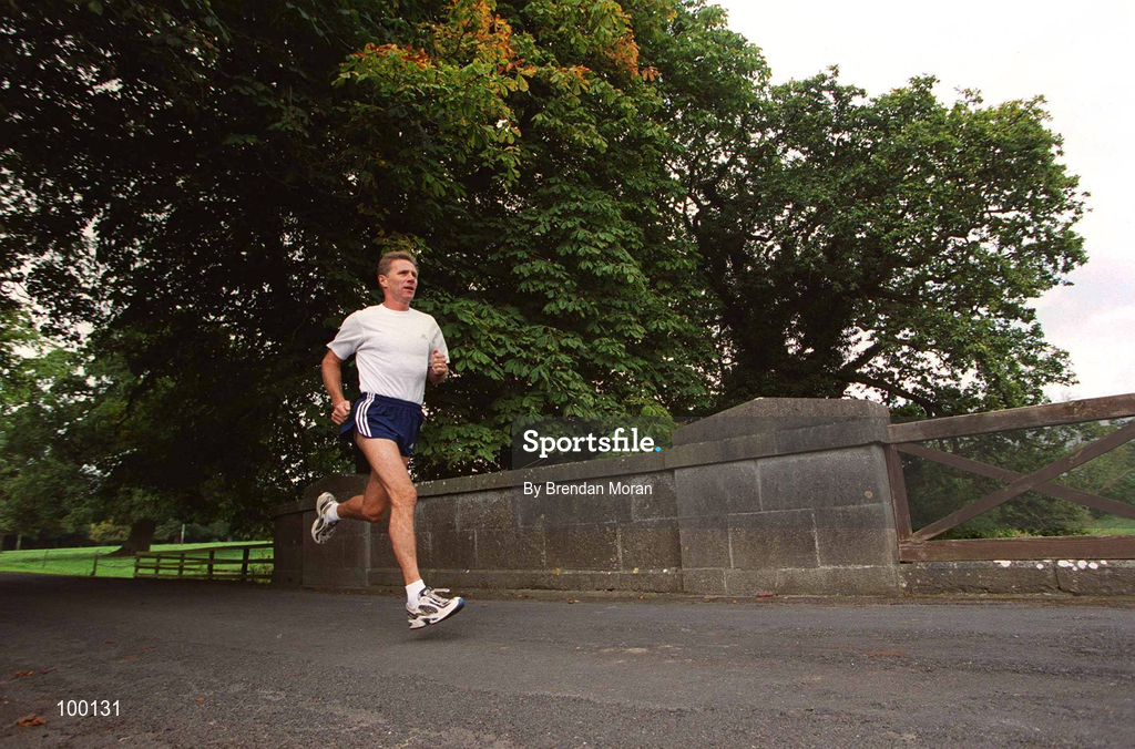 11 September 2002; Eamonn Coghlan during a feature in the grounds of Luttrellstown Castle in Dublin. Photo by Brendan Moran/Sportsfile