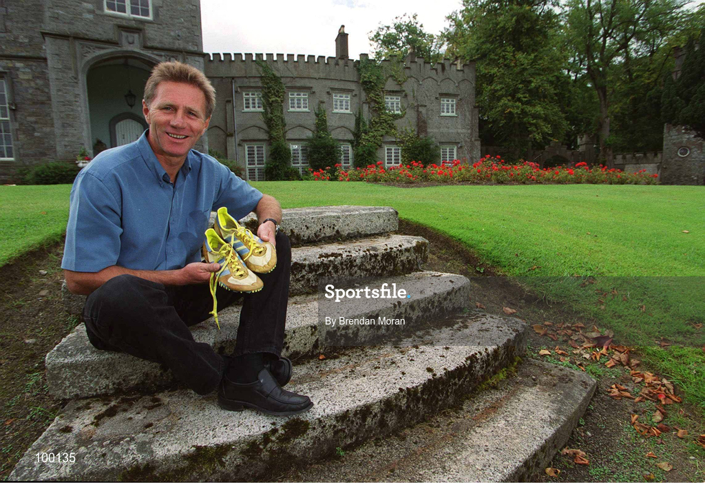 11 September 2002; Eamonn Coghlan during a feature in the grounds of Luttrellstown Castle in Dublin. Photo by Brendan Moran/Sportsfile