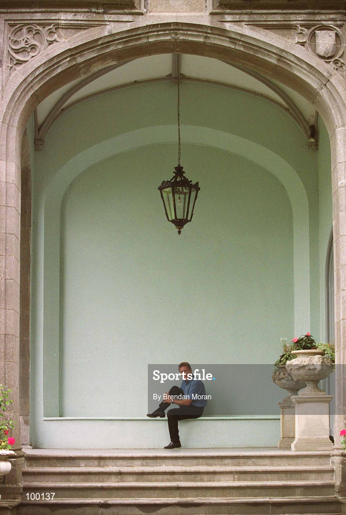 11 September 2002; Eamonn Coghlan during a feature in the grounds of Luttrellstown Castle in Dublin. Photo by Brendan Moran/Sportsfile