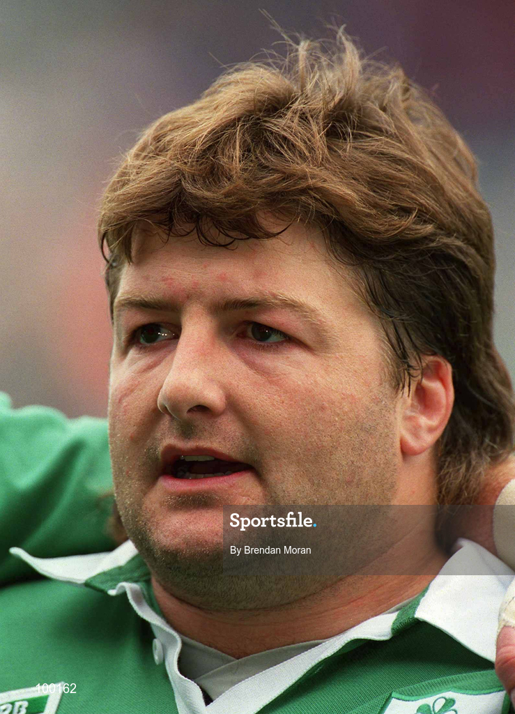 28 September 2002; Shane Byrne of Ireland prior to the Rugby World Cup 2003 Qualifier match between Ireland and Georgia at Lansdowne Road in Dublin. Photo by Brendan Moran/Sportsfile