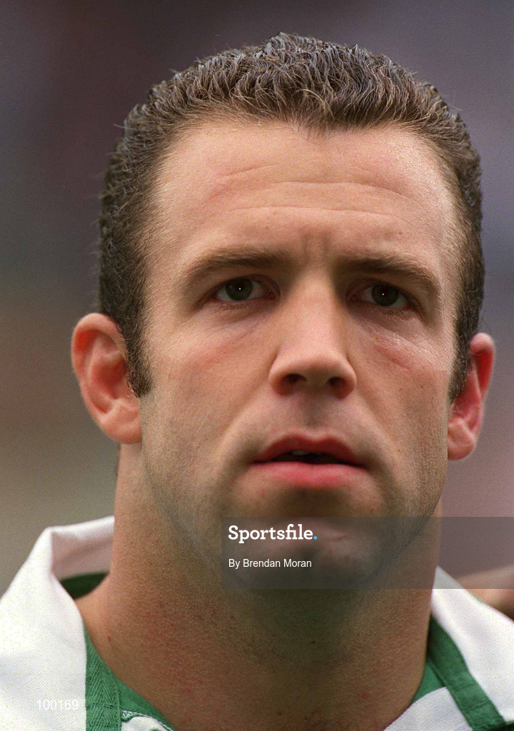 28 September 2002; Kevin Maggs of Ireland prior to the Rugby World Cup 2003 Qualifier match between Ireland and Georgia at Lansdowne Road in Dublin. Photo by Brendan Moran/Sportsfile