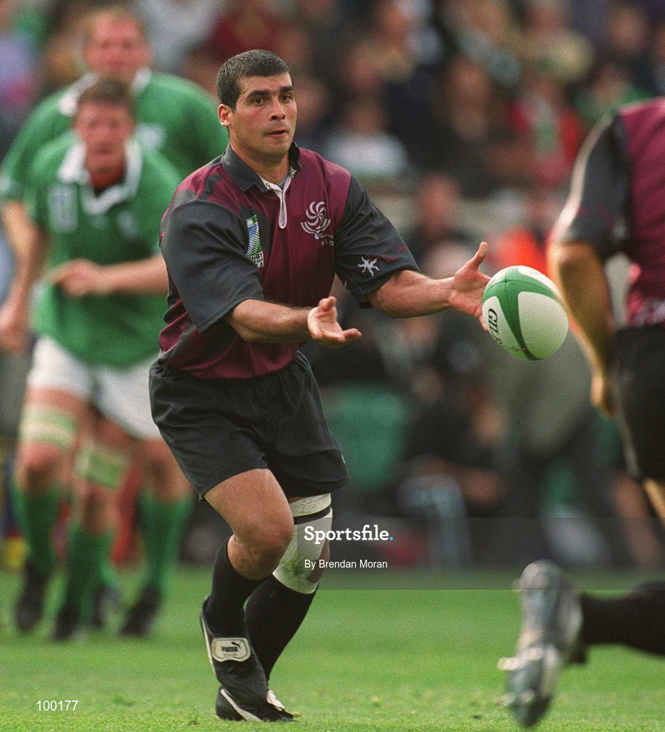 28 September 2002; Paul Jimsheladze of Georgia during the Rugby World Cup 2003 Qualifier match between Ireland and Georgia at Lansdowne Road in Dublin. Photo by Brendan Moran/Sportsfile