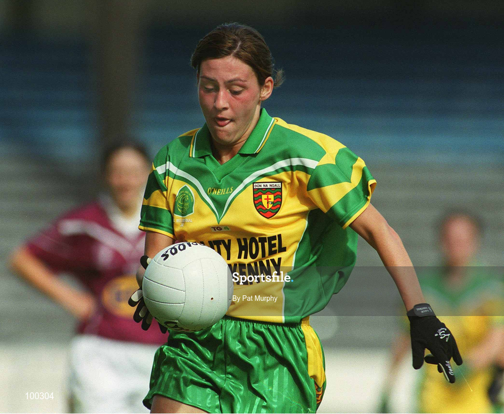 29 September 2002; Nicola Lacey of Donegal during the All-Ireland Ladies Junior Football Championship Final match between Galway and Donegal at Croke Park in Dublin. Photo by Pat Murphy/Sportsfile