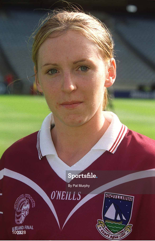 29 September 2002; Marie O'Connell of Galway prior to the All-Ireland Ladies Junior Football Championship Final match between Galway and Donegal at Croke Park in Dublin. Photo by Pat Murphy/Sportsfile