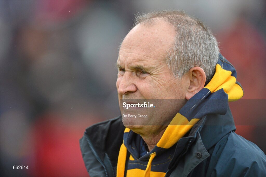 8 July 2012; Antrim manager Jim Nelson during the game. Ulster GAA Hurling Senior Championship Final, Antrim v Derry, Casement Park, Belfast, Co. Antrim. Picture credit: Barry Cregg / SPORTSFILE