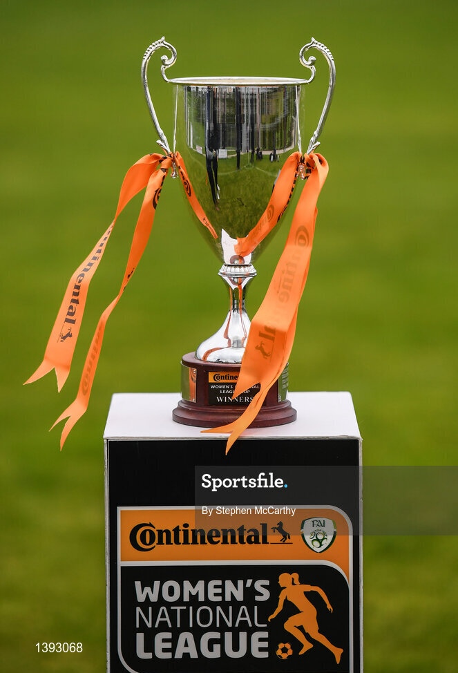 23 September 2017; The Continental Tyres Women's National League Cup prior to the final between Peamount United and Shelbourne Ladies at Greenogue in Dublin. Photo by Stephen McCarthy/Sportsfile