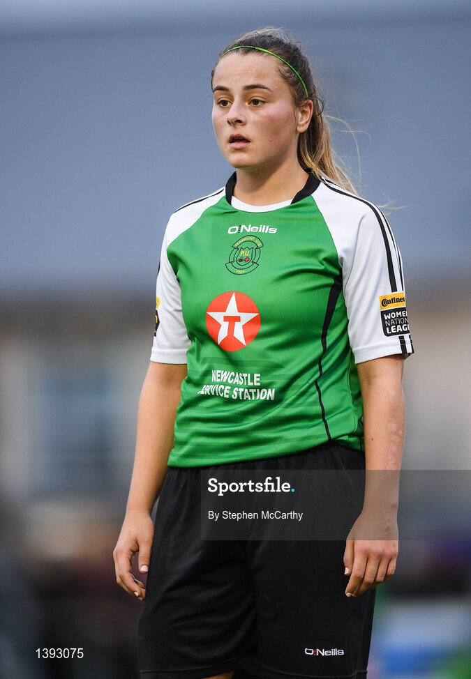 23 September 2017; Niamh Barnes of Peamount United during the Continental Tyres Women's National League Cup Final match between Peamount United and Shelbourne Ladies at Greenogue in Dublin. Photo by Stephen McCarthy/Sportsfile