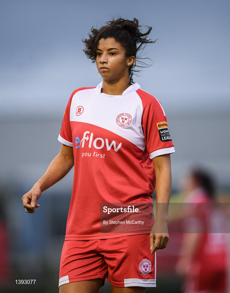 23 September 2017; Gloria Douglas of Shelbourne Ladies during the Continental Tyres Women's National League Cup Final match between Peamount United and Shelbourne Ladies at Greenogue in Dublin. Photo by Stephen McCarthy/Sportsfile
