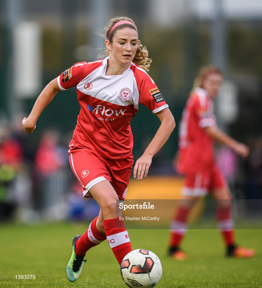 23 September 2017; Siobhan Killeen of Shelbourne Ladies during the Continental Tyres Women's National League Cup Final match between Peamount United and Shelbourne Ladies at Greenogue in Dublin. Photo by Stephen McCarthy/Sportsfile