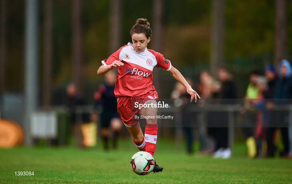 23 September 2017; Leanne Kiernan of Shelbourne Ladies during the Continental Tyres Women's National League Cup Final match between Peamount United and Shelbourne Ladies at Greenogue in Dublin. Photo by Stephen McCarthy/Sportsfile