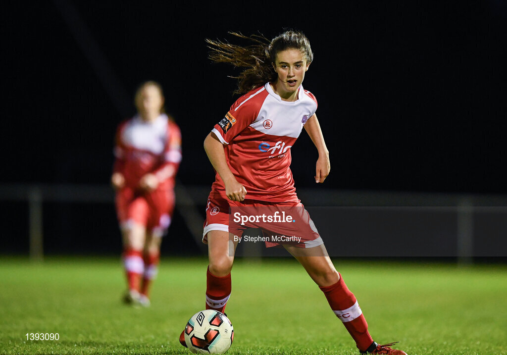 23 September 2017; Alex Kavanagh of Shelbourne Ladies during the Continental Tyres Women's National League Cup Final match between Peamount United and Shelbourne Ladies at Greenogue in Dublin. Photo by Stephen McCarthy/Sportsfile