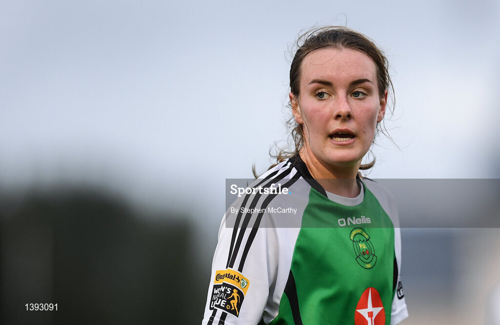 23 September 2017; Lucy McCartan of Peamount United during the Continental Tyres Women's National League Cup Final match between Peamount United and Shelbourne Ladies at Greenogue in Dublin. Photo by Stephen McCarthy/Sportsfile