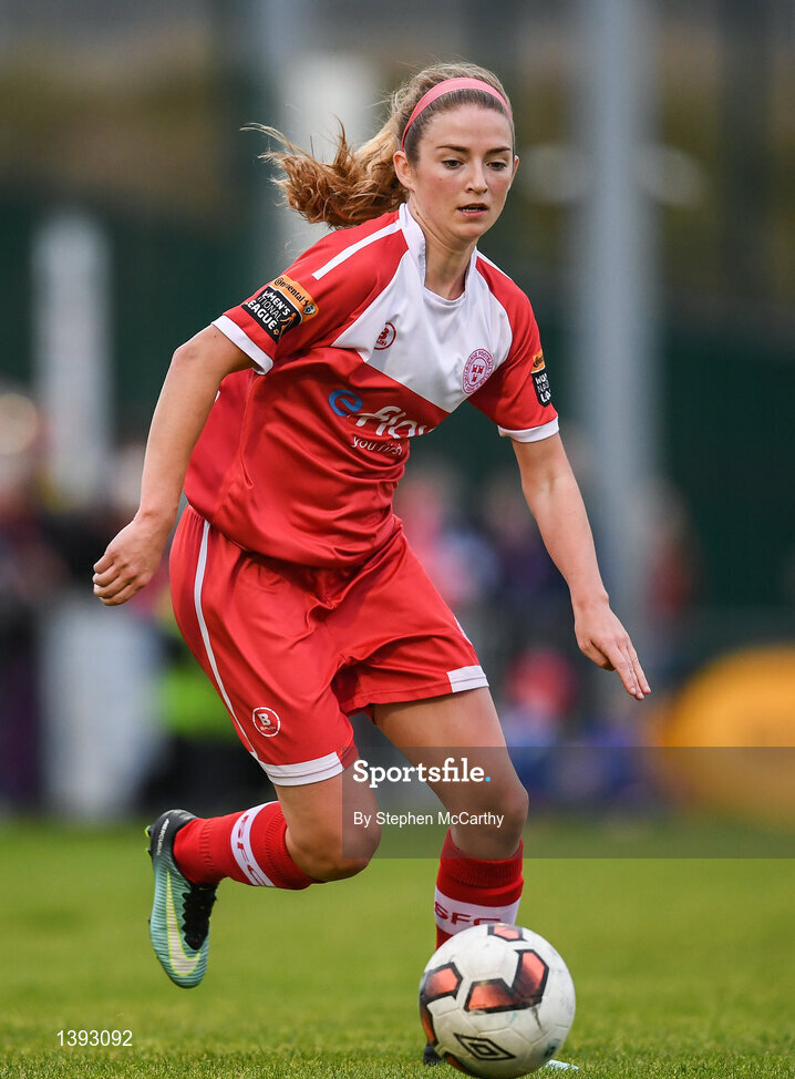 23 September 2017; Siobhan Killeen of Shelbourne Ladies during the Continental Tyres Women's National League Cup Final match between Peamount United and Shelbourne Ladies at Greenogue in Dublin. Photo by Stephen McCarthy/Sportsfile