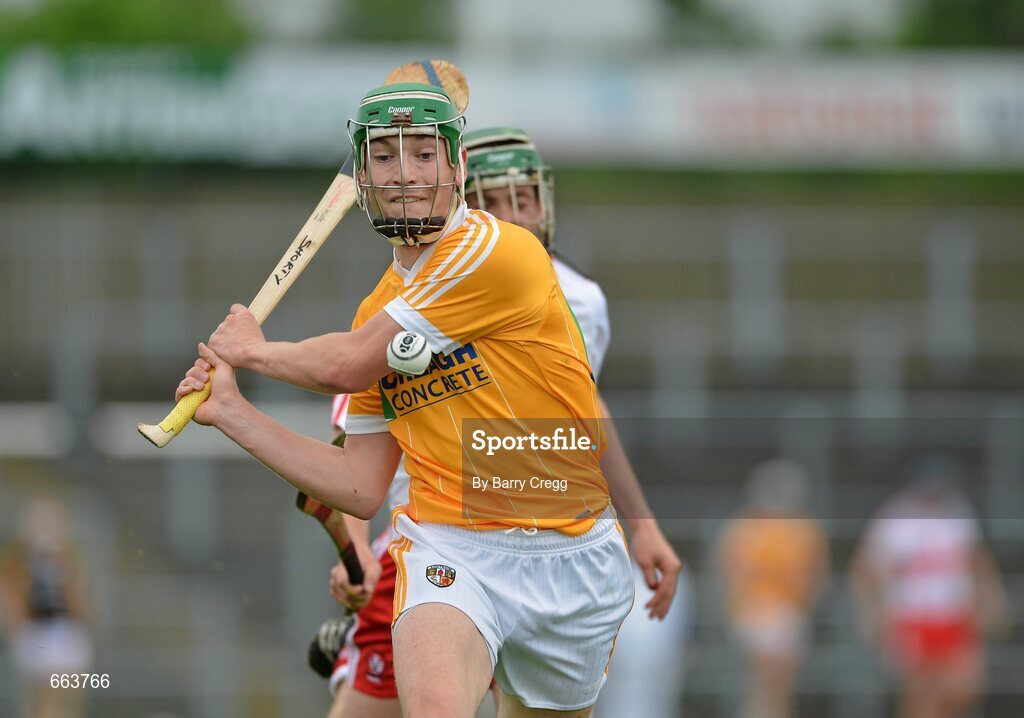 8 July 2012; Paul Shiles, Antrim. Ulster GAA Hurling Senior Championship Final, Antrim v Derry, Casement Park, Belfast, Co. Antrim. Picture credit: Barry Cregg / SPORTSFILE