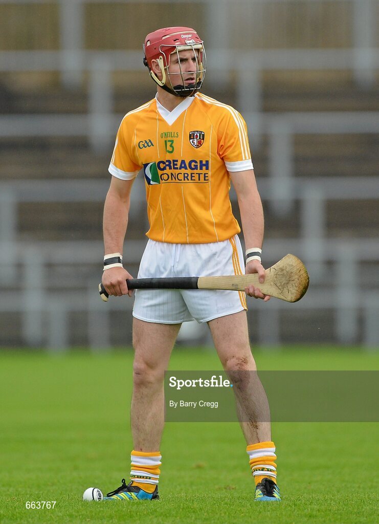 8 July 2012; Liam Watson, Antrim. Ulster GAA Hurling Senior Championship Final, Antrim v Derry, Casement Park, Belfast, Co. Antrim. Picture credit: Barry Cregg / SPORTSFILE
