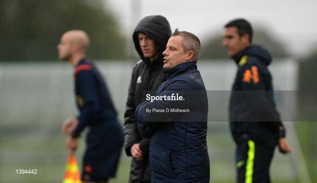27 September 2017; Republic of Ireland head coach Jason Donohue during the International Friendly match between Republic of Ireland and Brazil at the AUL Complex in Dublin. Photo by Piaras Ó Mídheach/Sportsfile