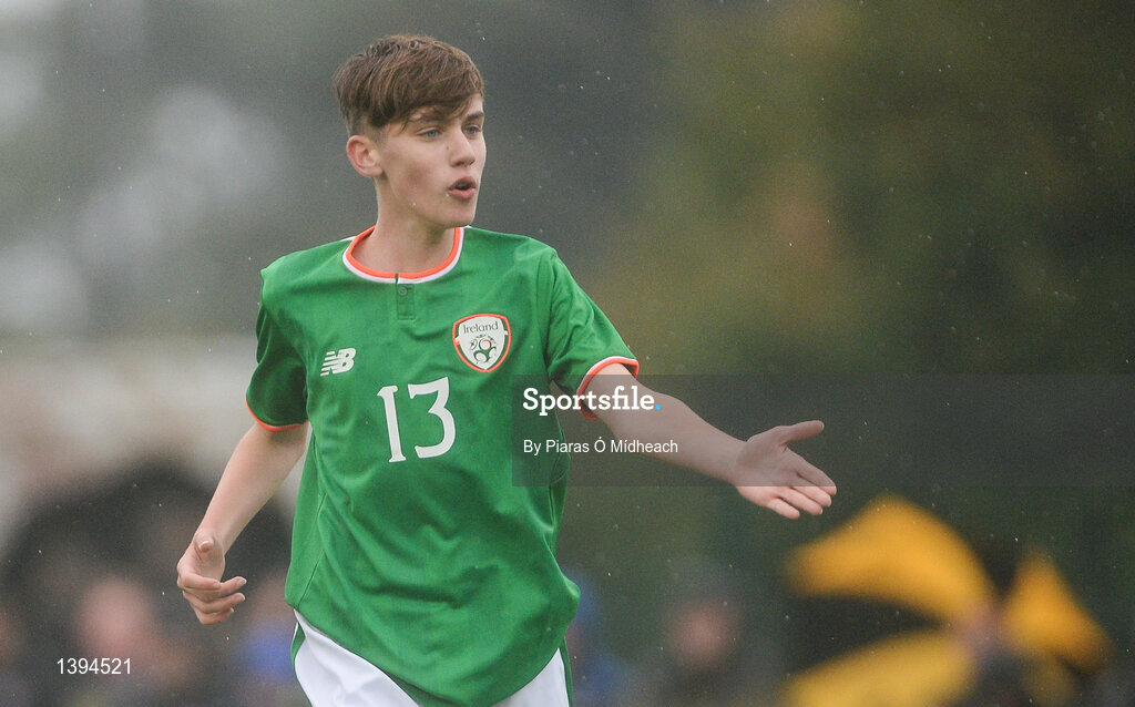 27 September 2017; Matthew Healy of Republic of Ireland during the International Friendly match between Republic of Ireland and Brazil at the AUL Complex in Dublin. Photo by Piaras Ó Mídheach/Sportsfile