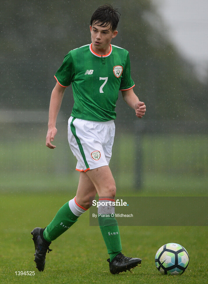 27 September 2017; James Furlong of Republic of Ireland during the International Friendly match between Republic of Ireland and Brazil at the AUL Complex in Dublin. Photo by Piaras Ó Mídheach/Sportsfile